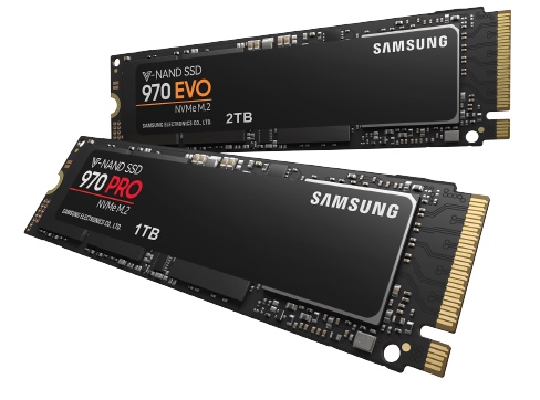 Samsung выпустила третье поколение NVMe SSD-накопителей 970 PRO и EVO